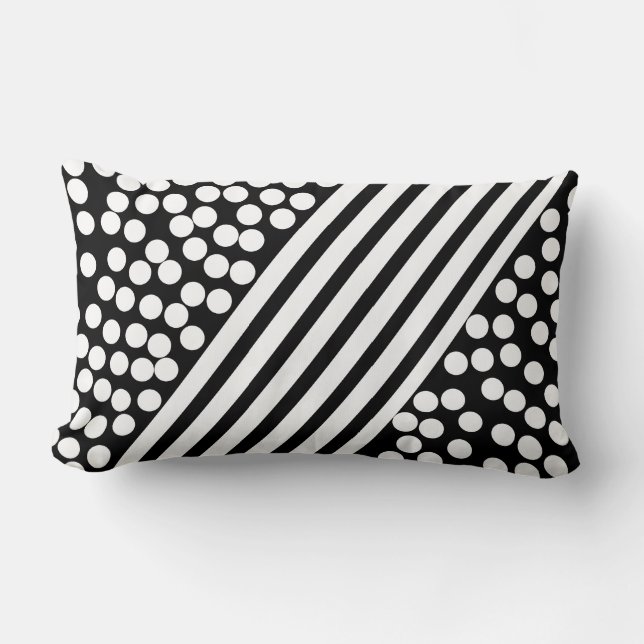 Abstract Art Balls Lines Pattern Pillow Cushion (Front)