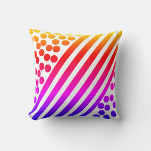 Abstract Art Balls Lines Pattern Pillow Cushion