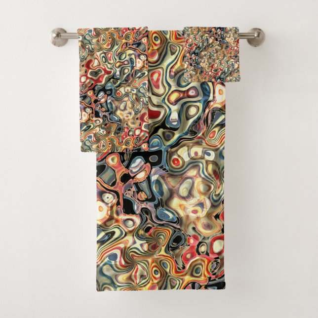 Abstract Art Bath Towel Set (Insitu)