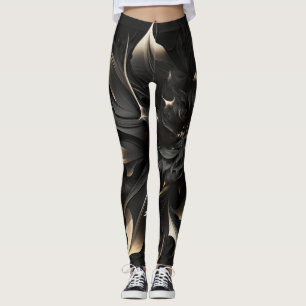 Abstract art beautiful flower Leggings