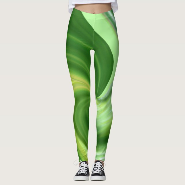 Abstract art beautiful Leggings (Front)
