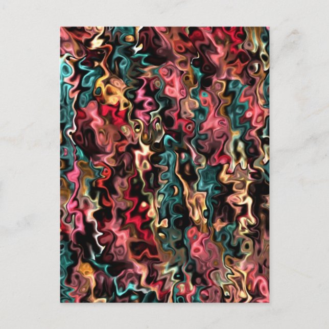 Abstract Art Big Goals Postcard (Front)