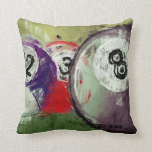 Abstract Art Billiards Cushion