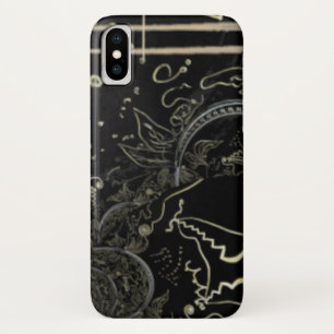Abstract Art Black  iPhone X Case