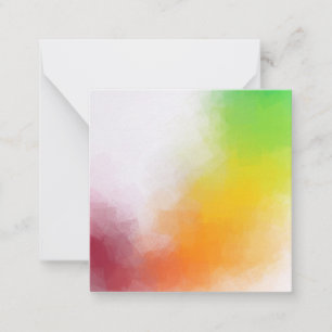 Abstract Art Blank Template Red Yellow Orange