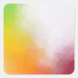 Abstract Art Blank Template Trendy Colourful Moder Square Sticker