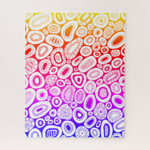 Abstract Art Blobby Color Shapes Tough Jigsaw Puzzle