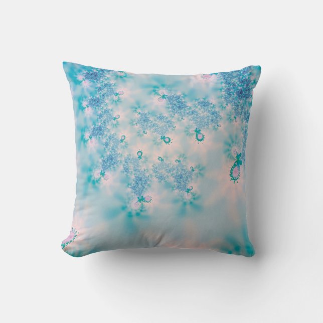 Abstract Art Blue Meditation Cushion (Front)