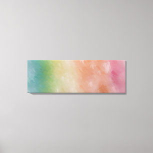 Abstract Art Blue Red Pink Yellow Green Colourful Canvas Print