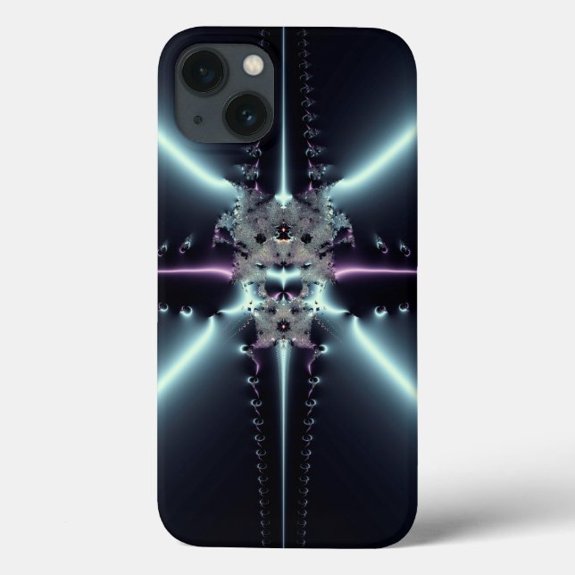 Abstract Art Blue Star Case-Mate iPhone Case (Back)