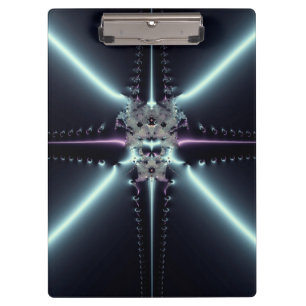 Abstract Art Blue Star Clipboard