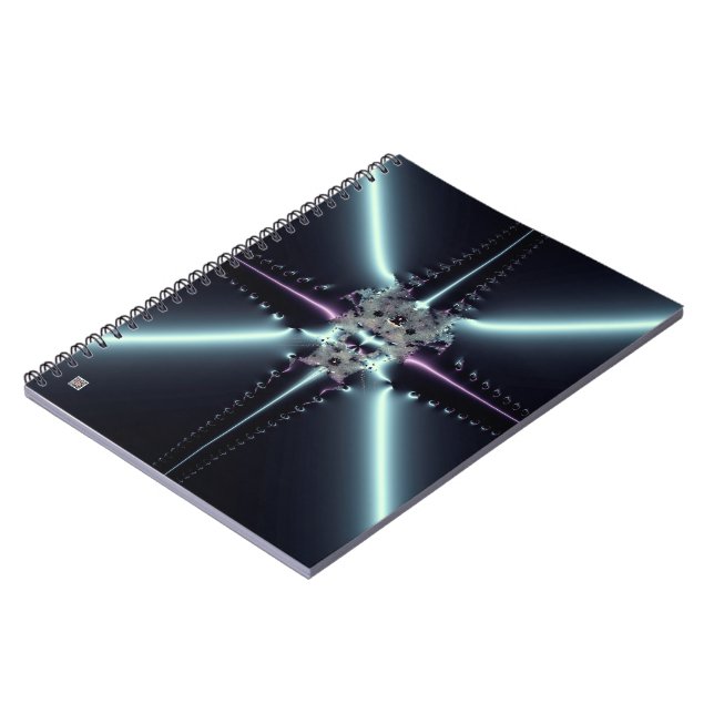 Abstract Art Blue Star Notebook (Left Side)