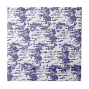 Abstract Art Blue White Minimalism Ceramic Tile