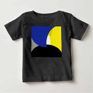 Abstract Art Blue Yellow Baby T-Shirt