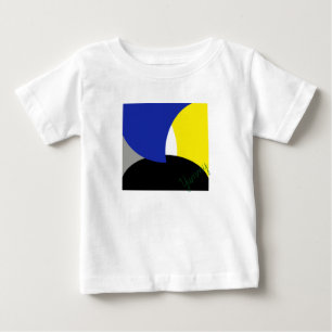 Abstract Art Blue Yellow Baby T-Shirt