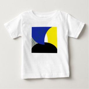 Abstract Art Blue Yellow Baby T-Shirt