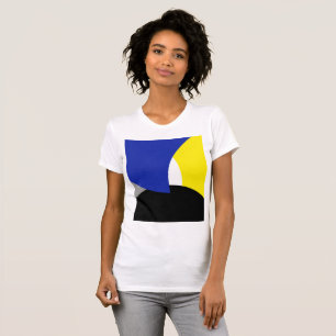 Abstract Art Blue Yellow T-Shirt