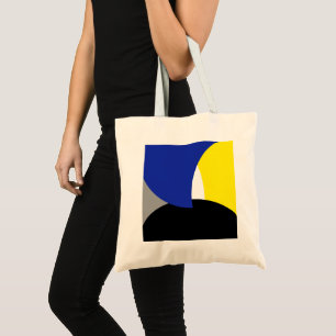 Abstract Art Blue Yellow Tote Bag