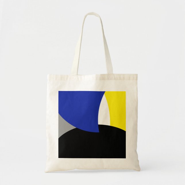 Abstract Art Blue Yellow Tote Bag (Front)