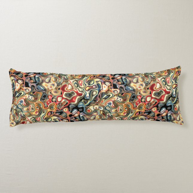 Abstract Art Body Pillow (Back)