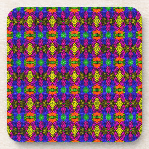 Abstract Art Bright Pattern Coaster