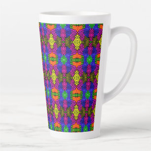 Abstract Art Bright Pattern Latte Mug