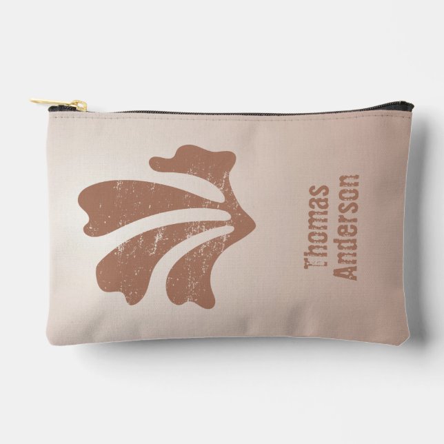Abstract Art Brown Algae, Kelp Accessory Pouch (Front)