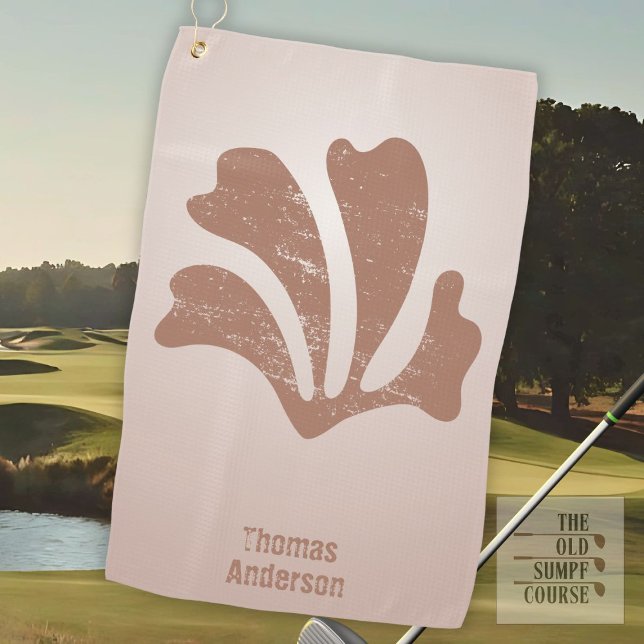 Abstract Art Brown Algae, Kelp Golf Towel (Creator Uploaded)