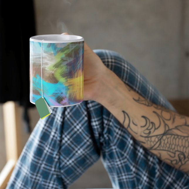  Abstract Art Brushstrokes Coffee Mug (Creator Uploaded)