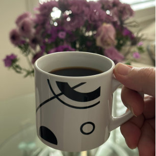 Abstract Art Brushstrokes Espresso Cup