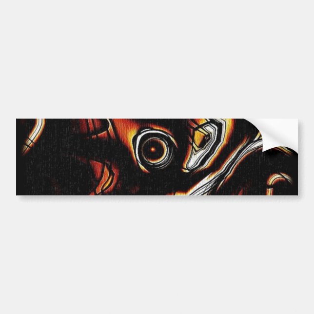 Abstract Art Bumper Sticker (Front)