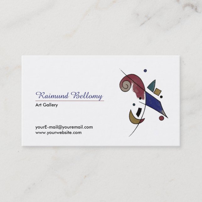 Abstract Art Business Card (Front)
