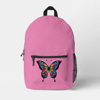 Abstract Art Butterfly Print Backpack Bag