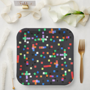 Abstract "Art by Kids" Paper Plate
