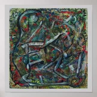 Abstract Art by ValAries Pachydermatous Poster