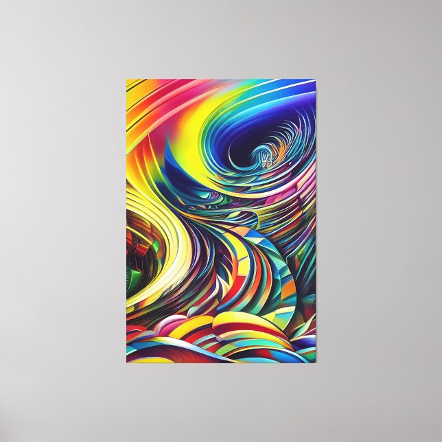 abstract art canvas print (Front)