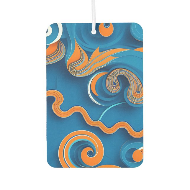 abstract art car air freshener (Front)