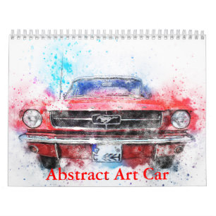 Abstract Art Car Calendar