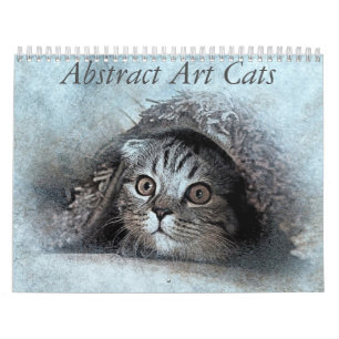 Abstract Art Cat Calendar