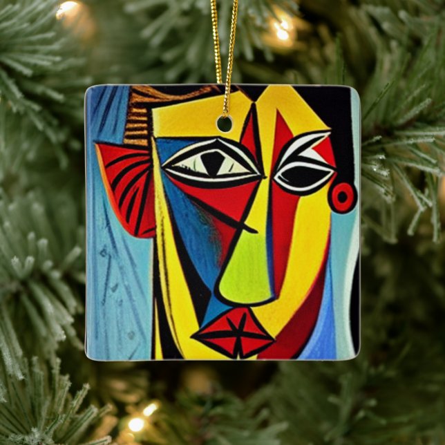 Abstract Art Ceramic Ornament (Tree)