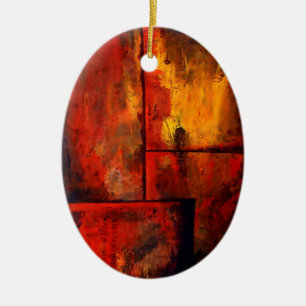 Abstract Art Ceramic Ornament