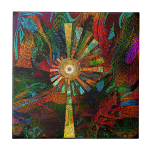 Abstract Art Ceramic Tile