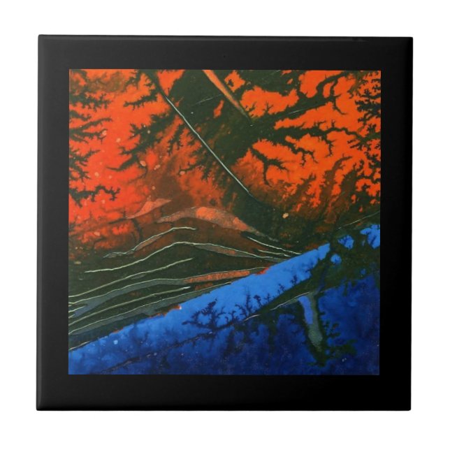 Abstract Art Ceramic Tile (Front)