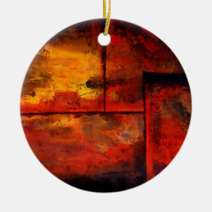 Abstract Art Ceramic Tree Decoration
