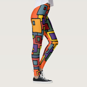 Abstract ART - CITY MAPS II Leggings