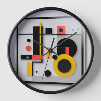 Abstract art clock
