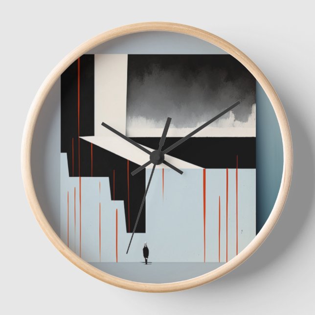 Abstract art clock (Front)