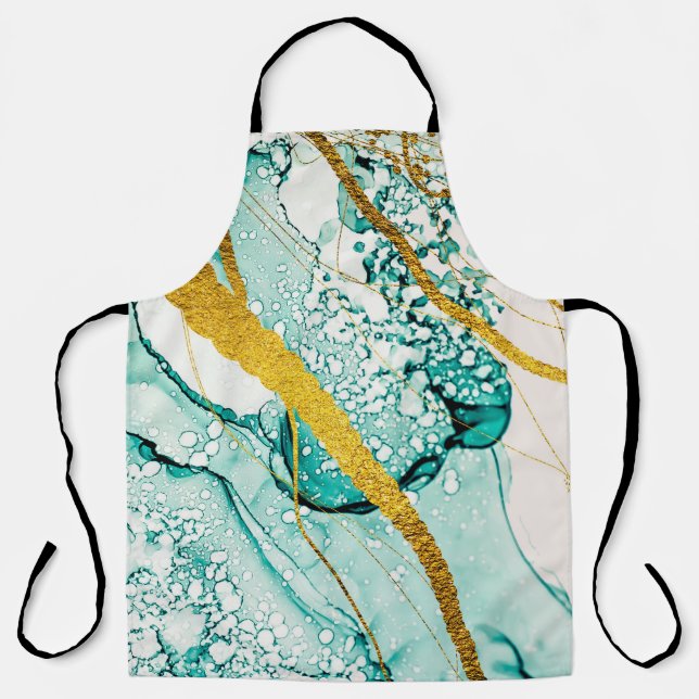 Abstract Art Clouds: Translucent Ink Apron (Front)