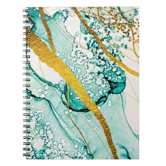 Abstract Art Clouds: Translucent Ink Notebook (Front)