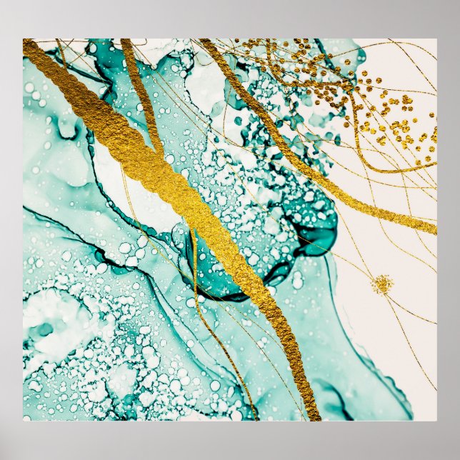 Abstract Art Clouds: Translucent Ink Poster (Front)